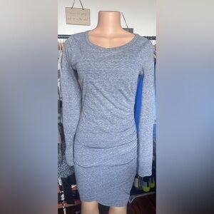 Leith Gray Long Sleeve Body  Dress